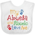 thumbnail image 3 of Inktastic My Abuela and Abuelo Love Me Boys or Girls Baby Bib, 3 of 4