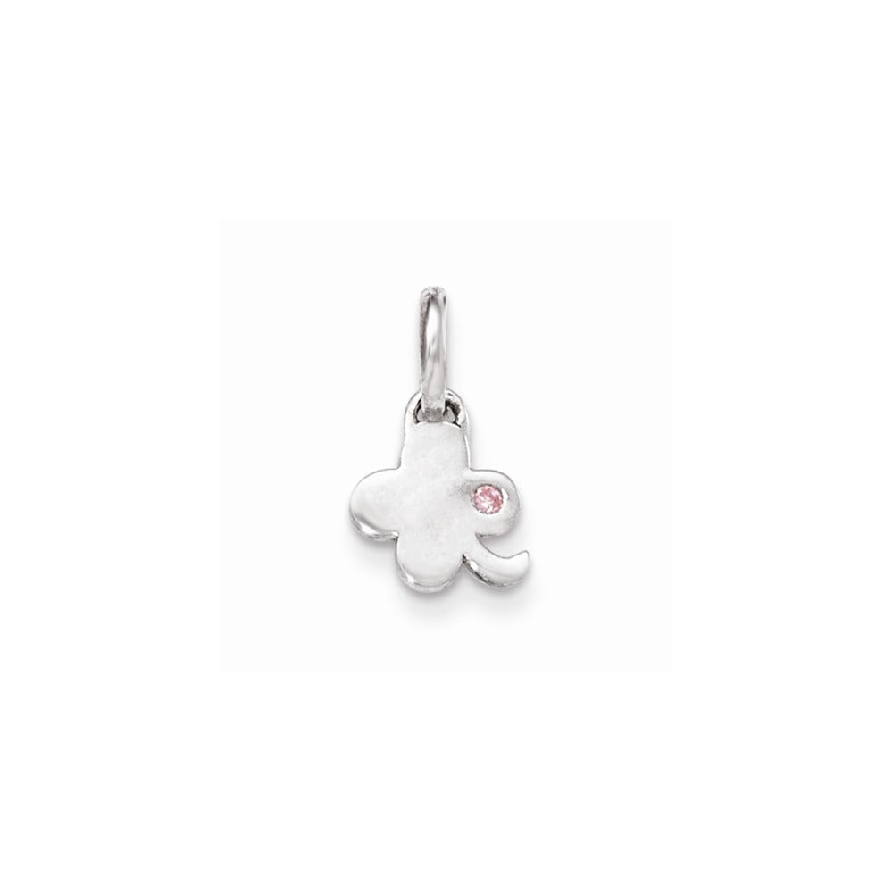 Diamond2Deal 925 Sterling Silver Polished Enamel Cupcake Child Pendant