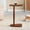 Walnut, variant on MH London Sammy Solid Mango Wood C-Shape End Table, Sofa Side Table, Drink Table, 15 x 12 x 22 in, Mid Tone Honey