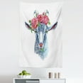 thumbnail image 1 of Watercolor Tapestry, Goat Portrait with Floral Wreath Details Composed on a Plain Background Print, Fabric Wall Hanging Decor for Bedroom Living Room Dorm, 5 Sizes, Multicolor, by Ambesonne, 1 of 1