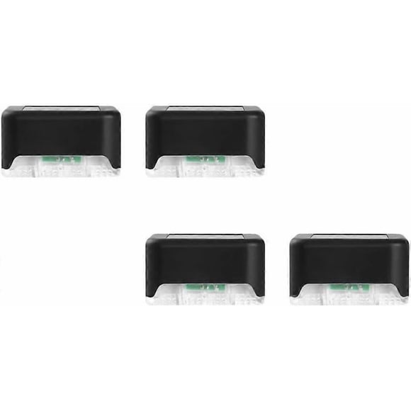 4 Pieces Waterproof Fence Lamp Led Step Stairs Light Solar Deck Lights Decorative Garden Light For Steps Fence Deck Railing And Stairs