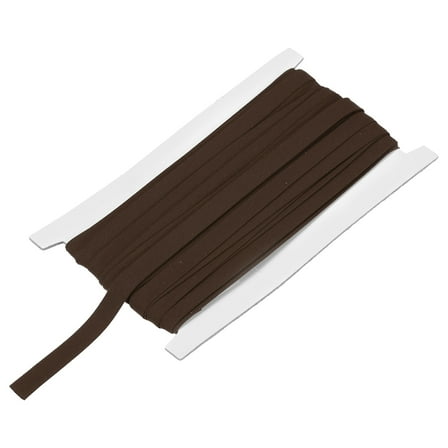 3/8 Inch Double Fold Bias Tape Continuous Bulk Bias Tape Brown 12 Yards