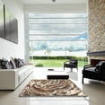 thumbnail image 7 of Ahgly Company Machine Washable Indoor Rectangle Abstract Dark Sienna Brown Area Rugs, 5' x 8', 7 of 7