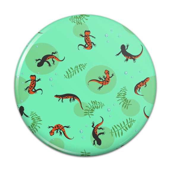 Fire Belly Newts Swimming Pattern Pinback Button Pin