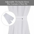 thumbnail image 4 of Rose Home Fashion Rhf Cortinas De Gasa Para Puerta Francesa, Juego De 2 Paneles, Cortinas Laterales Para Puerta De Entrada, Paneles Transparentes De 30 W Por 72 L, Cortinas De Puerta De Vidrio Transpa, 4 of 7