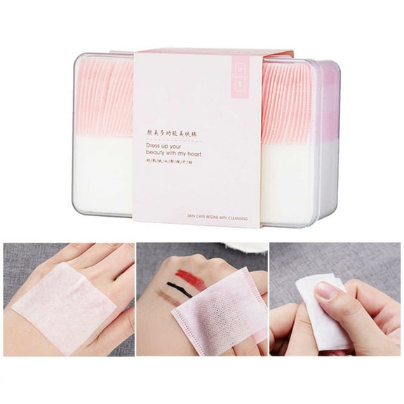 Tkrady Makeup Removal Cotton 60 Pieces Of Double Layer Makeup Removal 180 Pieces Of Classic Skin Care Cotton Rectangle Cotton Pads Makeup Remove Pads
