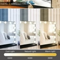 thumbnail image 4 of Depuley 20" Vanity Mirror with Light, Makeup Lighted Mirror with Smart Touch Switch, 15 Dimmable LED Bulbs for Dressing Room, Bedroom, Tabletop, Black, 4 of 9