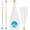 A: Blue in White, variant on SUP Paddle Board Paddle - Adjustable Paddleboard Paddle Oar 4- Floating  SUP Kayak Paddle
