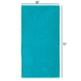 thumbnail image 1 of Mainstays Solid Reversible Beach Towel, Green/Sky, 1 Piece, 36" x 72", 1 of 7