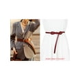 thumbnail image 5 of INSPIRE CHIC Faux Leather Skinny Belt for Women Jeans Dress Pants Thin Waist Belts 0.55 inches Width Wine Red, 5 of 6