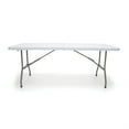 thumbnail image 4 of OFM ESSENTIALS BLOW MOLDED FOLDED TABLE 30X72 WHT - Essentials by OFM 6ft Center-folding Table, White Blow Molded Plastic Top, 4 of 5