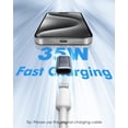 thumbnail image 3 of KOMI Lightning Female to USB C Male Adapter, 2 Pack USB-C Male to Lightning Female Adapter for iPhone 15/15 Pro/15 Pro Max/15 Plus, iPad Pro/Air, Support Fast Charging/Data Transfer, Not for Audio/OTG, 3 of 10