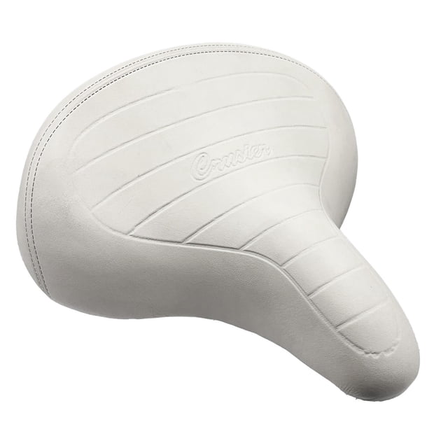 Asiento para bicicleta con resorte blanco blanco