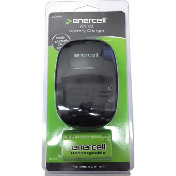 Enercell CR-V3 Ni-MH Battery and Battery Charger (2.4V, 1700mAh)