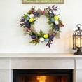 thumbnail image 4 of Nkmbld Easter Egg Wreath with Colorful Eggs, Spring Artificial Wreath Farmhouse Decor Colorful Egg Wreath for Wall Window Porches Indoor Hanging Decorations, 4 of 8