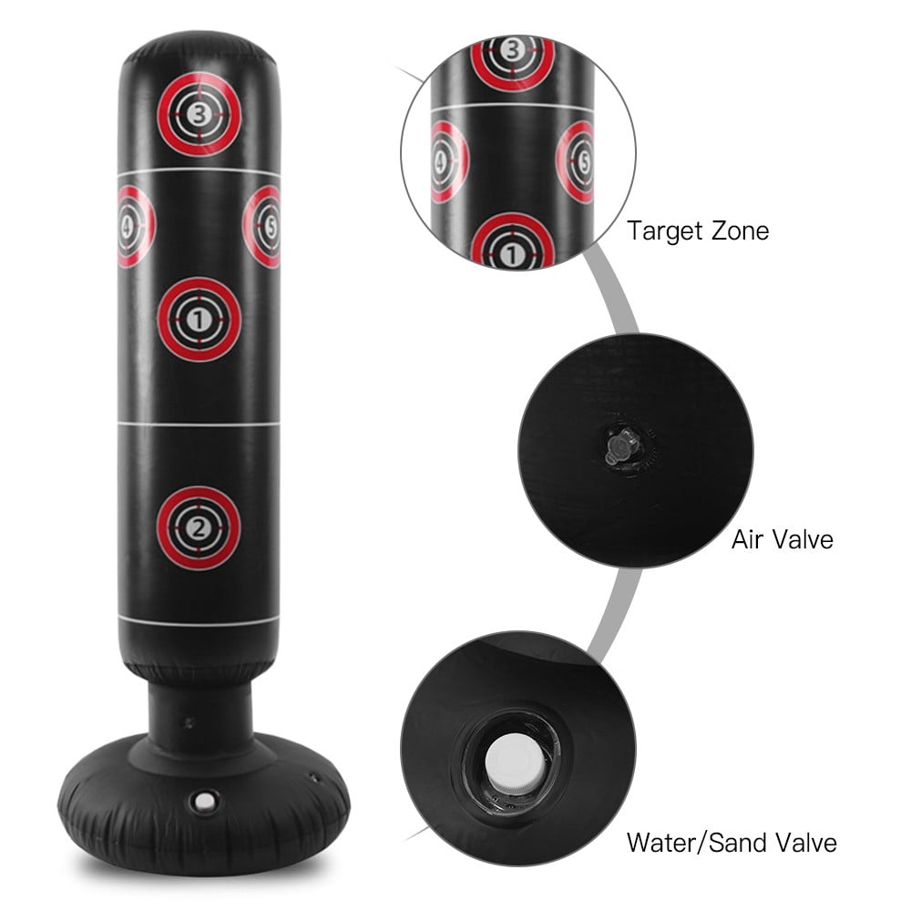 Inflatable Fitness Punching Bag Stand for Indoor Boxing