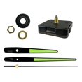 thumbnail image 2 of Premium DIY Wall Clock Movement Mechanism 8mm Thread Repair Hands Set Silent Black, 2 of 7