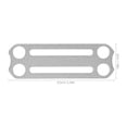 thumbnail image 2 of unbranded Fija De Inoxidable Para Con Y Rectangular Plateado, 2 of 8