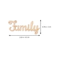 thumbnail image 4 of Shisuyan 30 Pcs Mots de Famille Étiquette Décorative en Bois, 4 of 8
