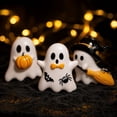 thumbnail image 5 of Ghost Halloween Decor, Halloween Party Decorations, Cute Halloween Decorations, Halloween Home Decor Indoor, 3 Pcs Lightweight Hollow Themed Acrylic Table Ornaments for Spooky, 5 of 8