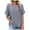 Gray, variant on Plus Size 4X Women's Short Sleeve Tops Sale Under $10 Free Shipping Summer Casual Loose Solid Color Blouse