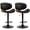 Black, variant on CONCETTA Swivel Bar Stool Set of 2 Pack, Adjustable Height, PU Leather Seat with Anti-slip Rubber Base, Brown