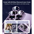 thumbnail image 4 of Matallic Glossy for iPhone 14 Pro Case with Full Camera Cover Protection [No.1 Strong N52 Magnets] [Compatible with MagSafe] for Magnetic Women Men Girls Cute Phone Case (6.1")-Purple, 4 of 6