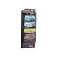thumbnail image 2 of Onyx Mesh Literature Rack Five Compartments, 10.25w x 3.5d x 28.33h, Black, 2 of 6