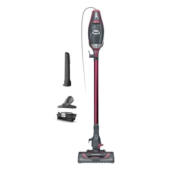 Shark Rocket Pro Corded Stick Vacuum, Carpet and Hardfloors, Pet Friendly, XL Cup, Removable Handheld, HV370 Comet Red