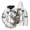 thumbnail image 3 of Sudadera de otoño para hombre, sudadera informal con estampado de calaveras, ropa para hombre, sudadera holgada con capucha y cremallera, 3 of 5