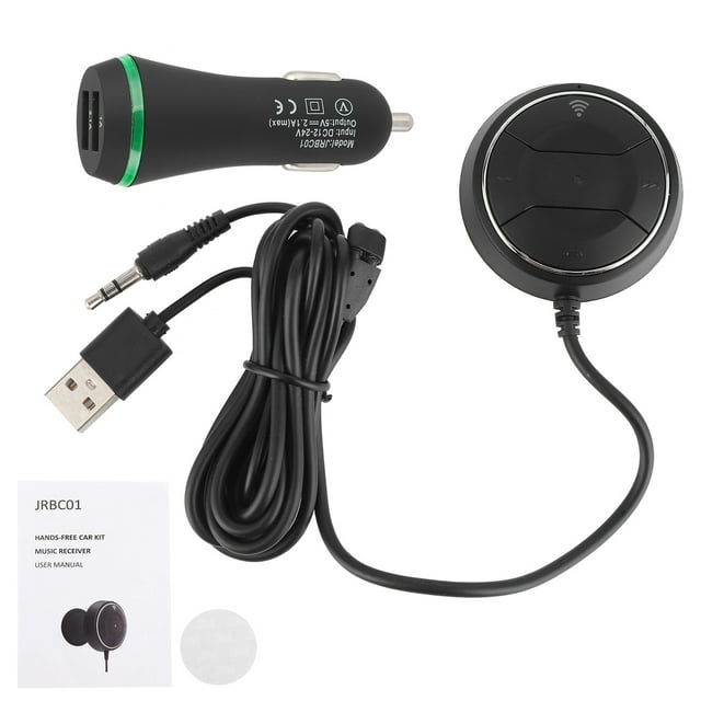 Récepteur aux, Bluetooth Sans Fil V4.0 Kit Voiture Mains Libres Kit Voiture Bluetooth Multifonctionnel