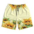 thumbnail image 5 of Goofa Sunflowers On A Yellow Background Printed Mens Swim Trunks Summer Quick Dry Short Beach Swimwear Bathing Suits-Large, 5 of 9
