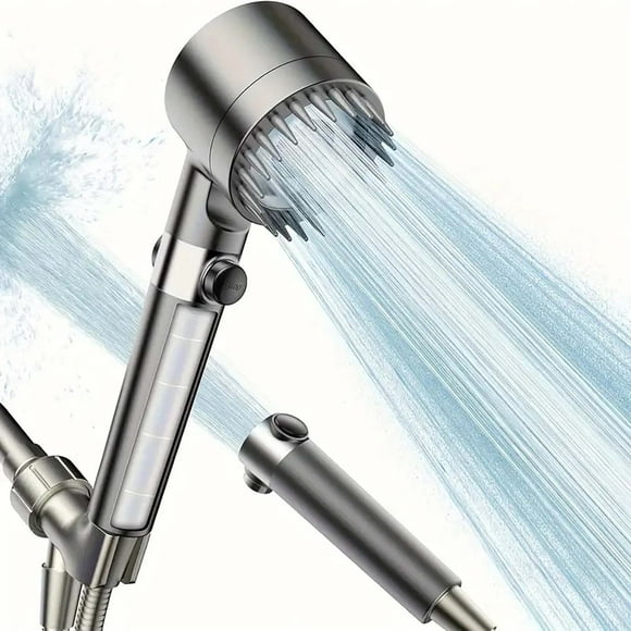 TIMIFIS Shower Head With Handheld High Pressure Shower Head Set Household Bath Bathroom Shower Supercharged Household Bath Shower Super Strong Rain Shower Head Adjusta