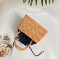 thumbnail image 5 of Zhuge Bolso de hombro tejido para mujer, bolso de mano tejido, bolso de mano tejido elegante para playa de verano, bolsos de hombro 11.02 x 6.29 x 8.66 pulgadas (D), 5 of 5