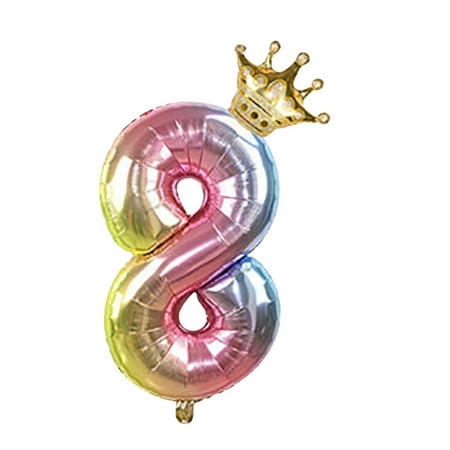 

QIIBURR Used for Birthday Party Anniversary Celebration 32IN Number Decoration