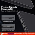 thumbnail image 4 of Funda Macaset para MacBook Air 15" M5 M4 M3 M2, negro mate, 4 of 9
