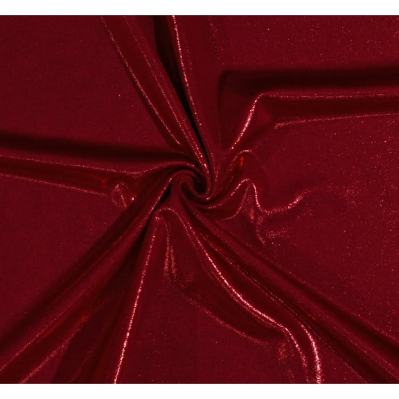 Metallic Spandex Red 60" Wide 4-Way Stretch Polyester/Spandex Fabric by the Yard (D248.25)