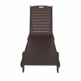thumbnail image 6 of Malibu Poly Reclining Outdoor Patio Chaise Lounge Chair Adjustable, Dark Brown, 6 of 13