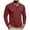 Red, variant on Men's Henry Long Sleeved T-Shirt Cotton Casual Button Lightweight Pullover Shirt Soft Stretch Tees Tops (Red, M)
