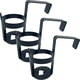 thumbnail image 1 of Juego de 3 portavasos negros para coche: para interior de camión y ventana., 1 of 5
