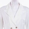 thumbnail image 2 of Diconna Chemise à Manches Longues pour Femmes Col en V Manteau long à Double Boutonnage, 2 of 5
