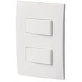 thumbnail image 1 of PLACA CON 2 INTERRUPTOR SENCILLO OSLO VOLTECK 46494 VOLTECK PA-APDO-0B, 1 of 1