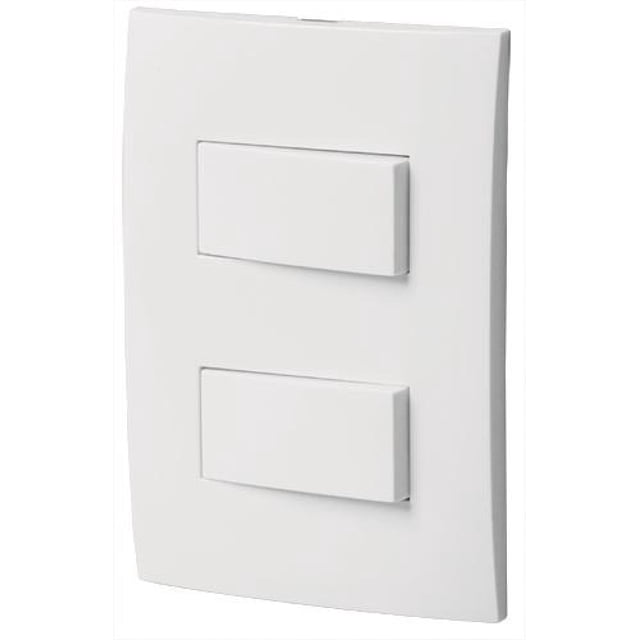 PLACA CON 2 INTERRUPTOR SENCILLO OSLO VOLTECK 46494 VOLTECK PA-APDO-0B