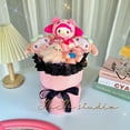 thumbnail image 6 of Sanrio Kawaii Cinnamoroll Kuromi Pochacco My Melody Plush Dolls Bouquet Flower Creative Valentine's Day Graduation New Year Gift, 6 of 14