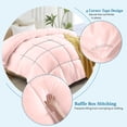thumbnail image 4 of 100% Cotton All Season 1pc Box Stitched Comforter, Duvet Insert Cover, Pattern Solid Pink Color King (104"x90") Size Machine Washable Lightweight, 4 of 6