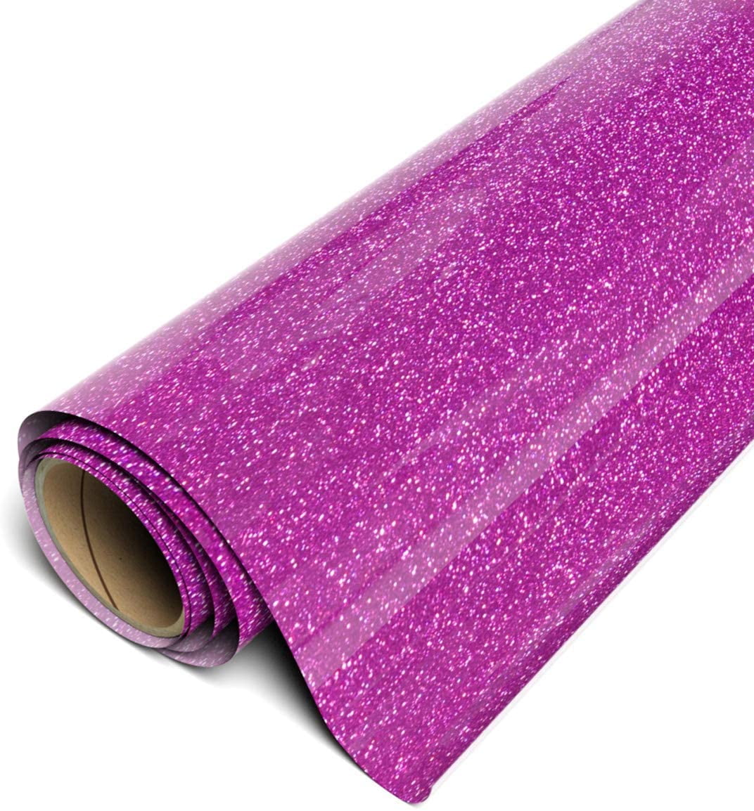 Siser Twinkle HTV Iron On Heat Transfer Vinyl 20" x 6ft (2 Yards) Roll - Fuchsia