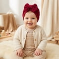 thumbnail image 2 of Baby Girls Turban Hats With Bow Caps Bonnets Headwraps For Toddlers Toddler Baby Sun Hat Kids Summer UPF 50+ for Boys Girls Adjustable Beach Hats with Bucket Wide Brim Age, 2 of 4