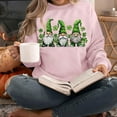 thumbnail image 6 of St. Patrick's Day Sweatshirt, Women Long Sleeve Round Neck Sweatshirt, Women's Casual St. Patrick's Day Printed Sweatshirts Tops Comfortable Crew Neck Long Sleeved Hoodie Sweatshirt, 6 of 6