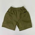 thumbnail image 2 of Aocisk Toddler Cargo Shorts Casual Summer Holiday with Pockets for Boys Girls Outdoor Shorts Boys Army Green 1-2 Years, 2 of 5