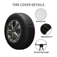 thumbnail image 4 of Kdxio Colorful Glitter for Tire Cover Wheel Protectors Tyre Covers Weatherproof Wheel Covers Universal Fit for Trailer Rv SUV Truck Camper Travel Trailers 14 inch, 4 of 8